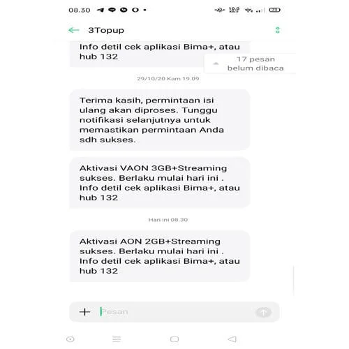 cara membeli paket data di Shopee