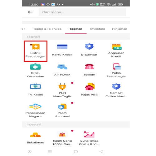 cek tagihan listrik di bukalapak