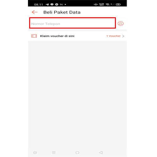  cara membeli paket data di Shopee