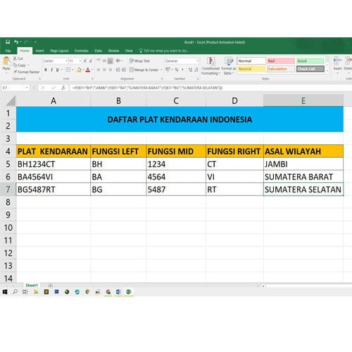 Fungsi If Left Mid Right Pada Excel Bagaimana Ya