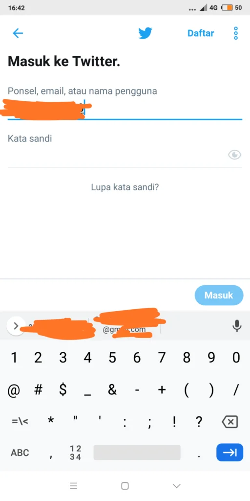lupa password twitter 