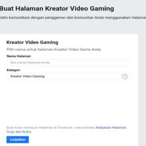 cara buat facebook gaming