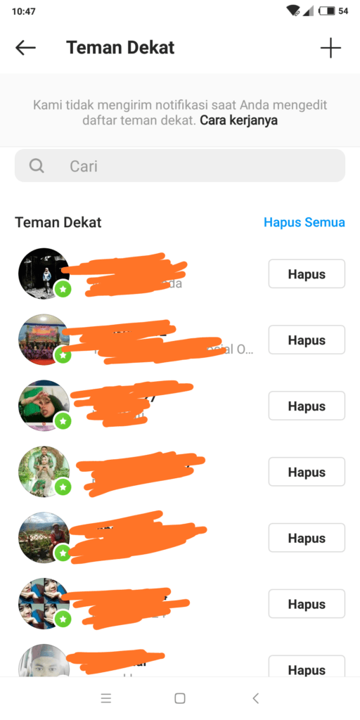 cara membuat close friend di instagram