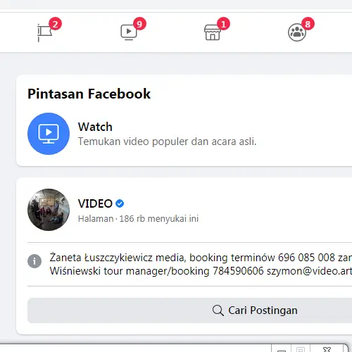 cara memunculkan fitur video di facebook