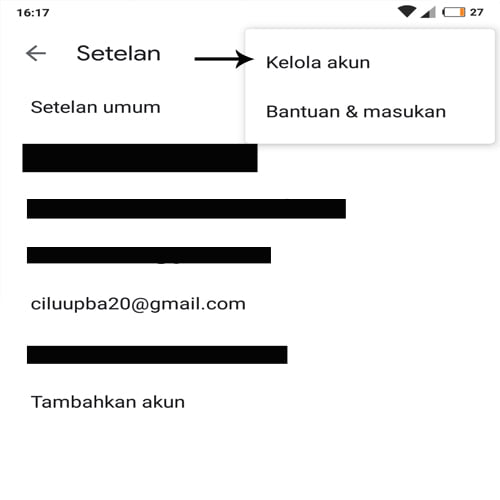cara menghapus akun google atau gmail di hp xiaomi