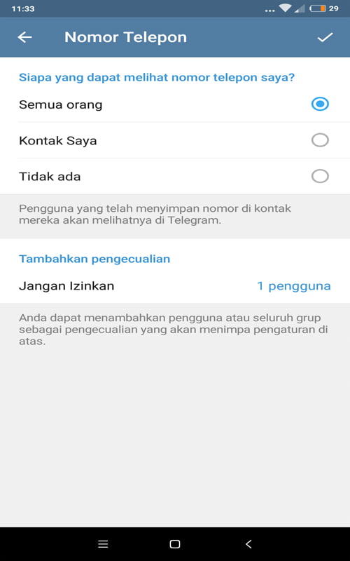 Cara Mudah Menyembunyikan No Hp Di Telegram