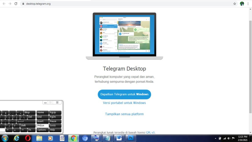 cara mendownload aplikasi telegram di laptop