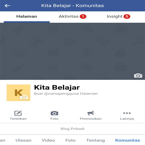 cara merubah nama halaman facebook