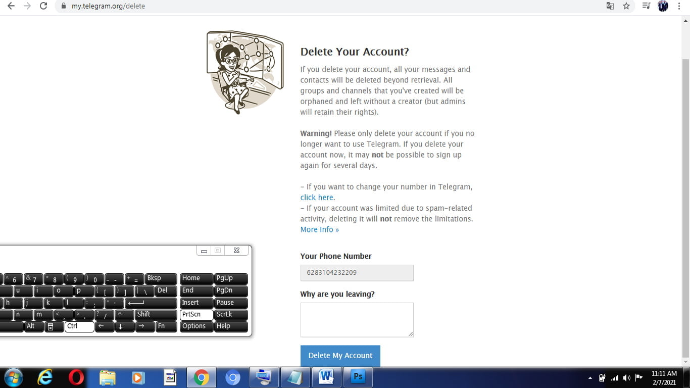 Delete аккаунт телеграмм фото 114