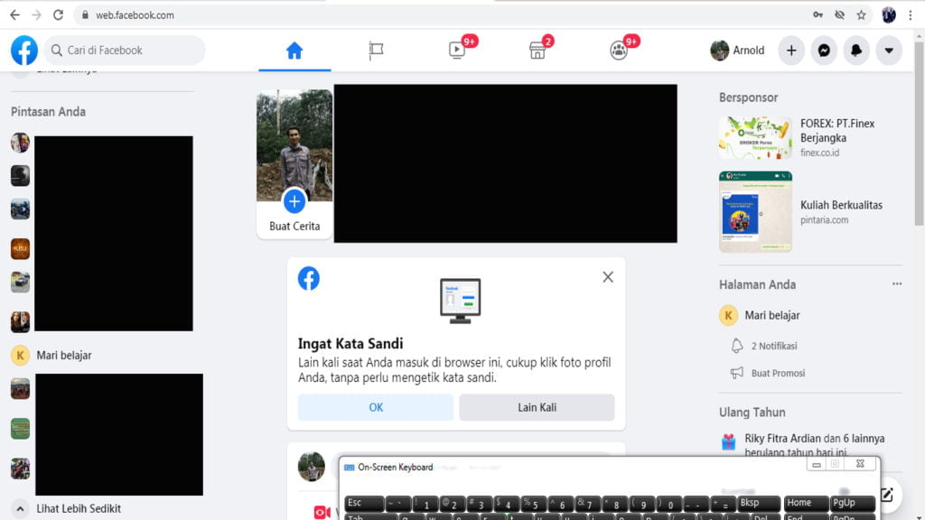 cara mengganti nama halaman facebook