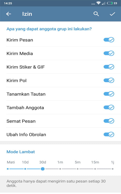 Cara Mengaktifkan dan Menonaktifkan Mode Lambat Di Telegram