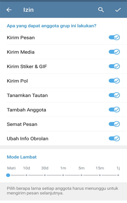 Cara Mengaktifkan dan Menonaktifkan Mode Lambat Di Telegram