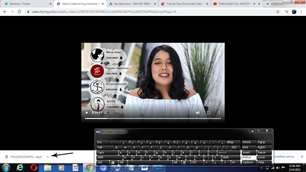 cara download video di twitter di laptop