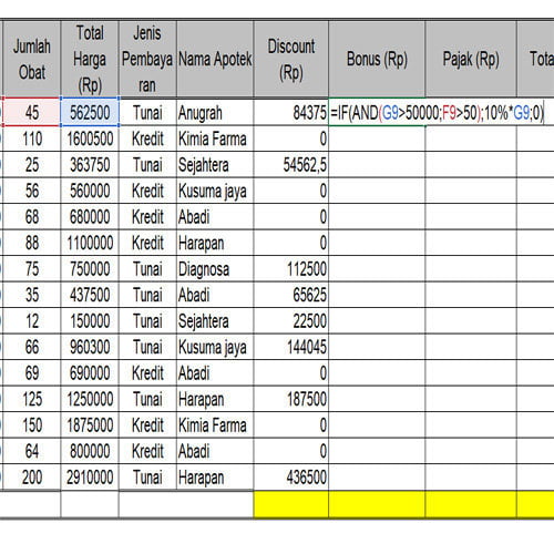 Cara Menghitung Data di Excel 