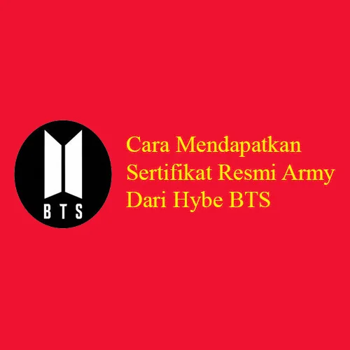 Sertifikat Resmi Army Dari Hybe BTS