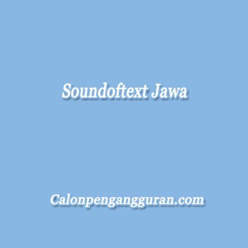 soundoftext jawa