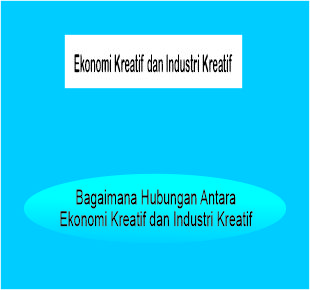 Hubungan ekonomi kreatif dan industri kreatif