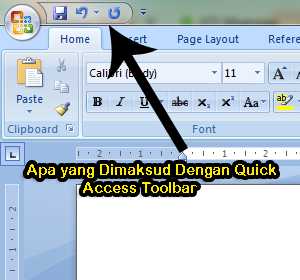 Apa yang Dimaksud Dengan Quick Access Toolbar