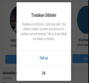 akun instagram diblokir karena umur