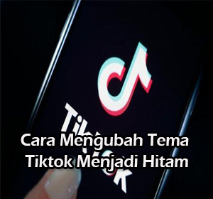 cara mengubah tema tiktok menjadi hitam