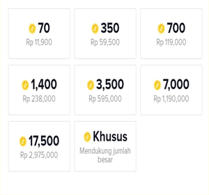 99 koin tiktok berapa rupiah