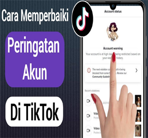 cara menghilangkan peringatan akun tiktok 