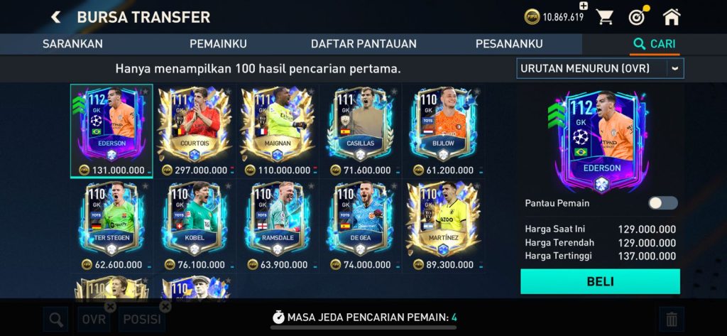 kiper terbaik fifa mobile 