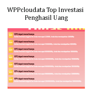 WPPcloudata Top Investasi Penghasil Uang